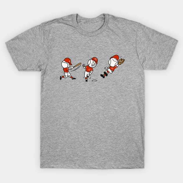 Play Ball! - Cincinnati Reds T-Shirt by sombreroinc